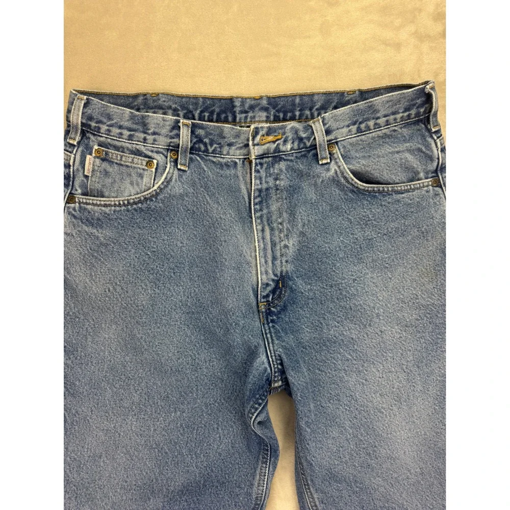 Carhartt Flannel Lined Jeans B172 DST Mens 38x32 (Fit 36x29) Relaxed Fit‎ Y2K